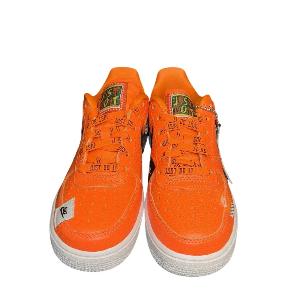 Nike Air Force 1 Low Just Do‎ It Orange Kids Shoes AO3977-800 Size 4Y